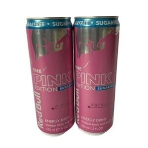 Red Bull Pink Edition Energy Drink Wild Berries 2 12oz Cans